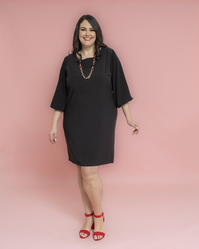 VESTITO CADY MANICA A LANTERNA