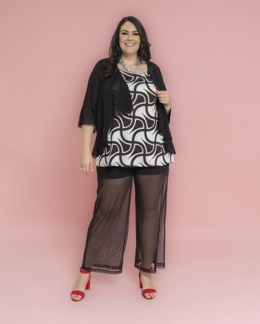 PANTALONE RETE FODERATO