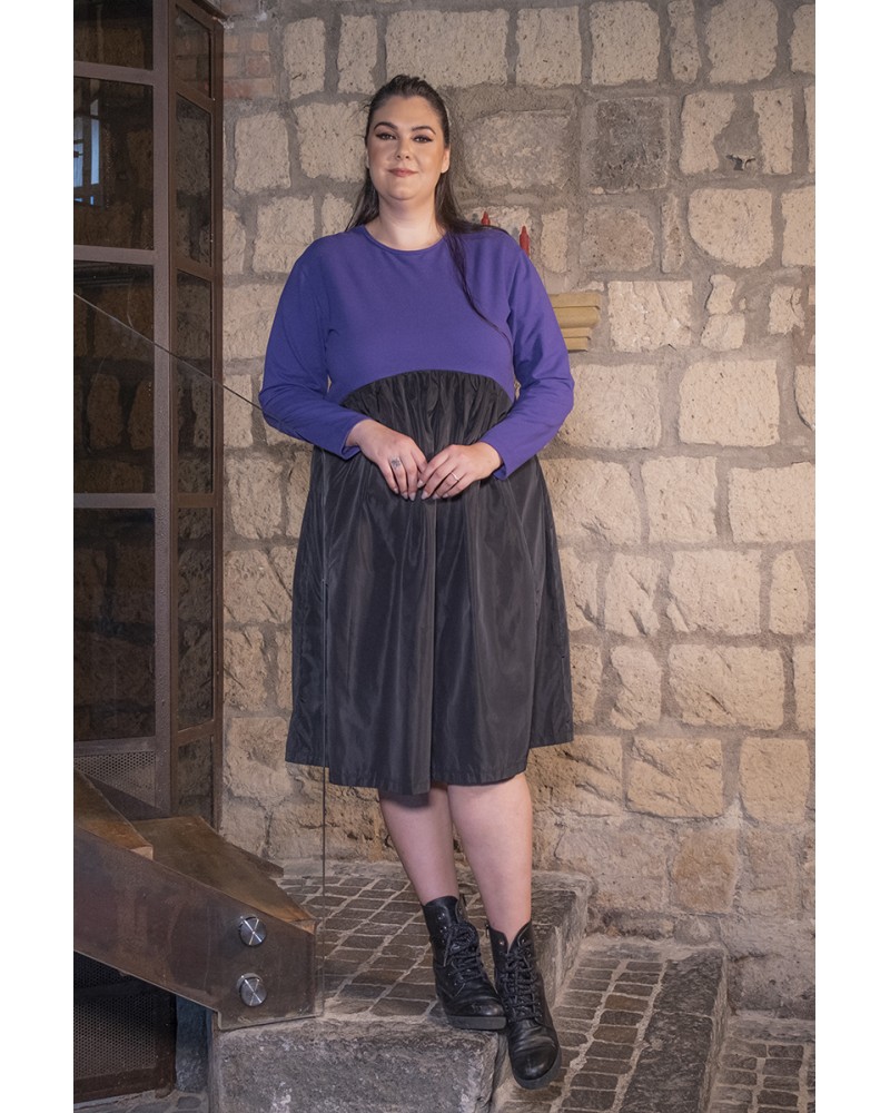 VESTITO FELPA VIOLA