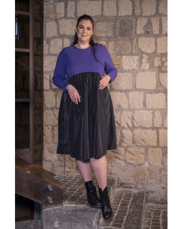 VESTITO FELPA VIOLA