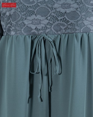 FRANCES FERRI: VESTITO CORPETTO E MANICHE PIZZO