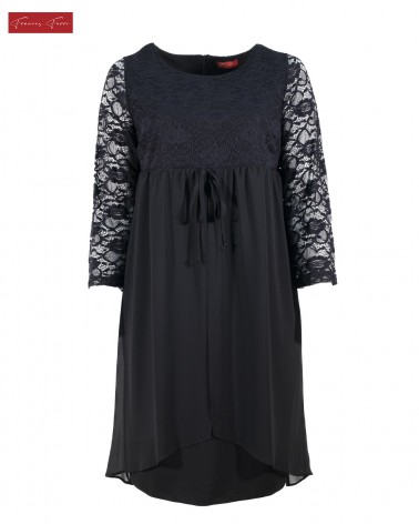 FRANCES FERRI: VESTITO CORPETTO E MANICHE PIZZO