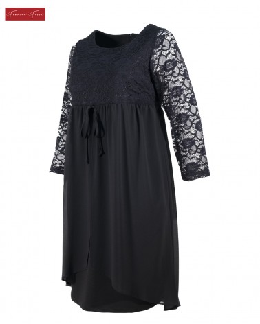 FRANCES FERRI: VESTITO CORPETTO E MANICHE PIZZO