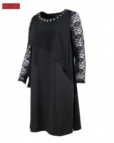 FRANCES FERRI: VESTITO MANICHE PIZZO