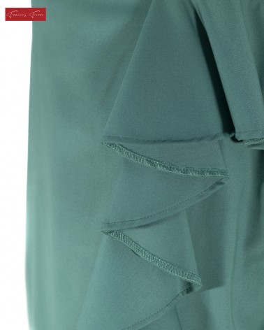 FRANCES FERRI: GONNA MINI SVASATA CON JABOT