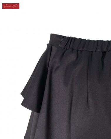 FRANCES FERRI: GONNA MINI SVASATA CON JABOT