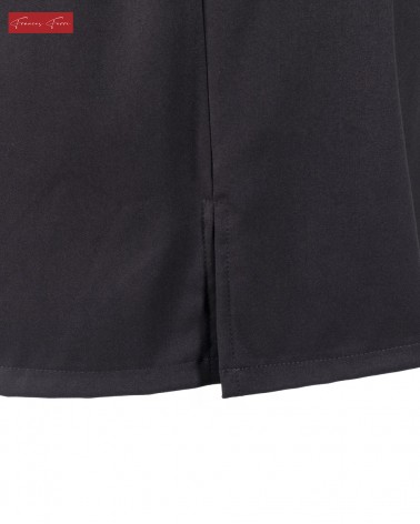 FRANCES FERRI: GONNA MINI SVASATA CON JABOT