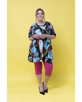 PANTALONE CAPRI ELASTICO