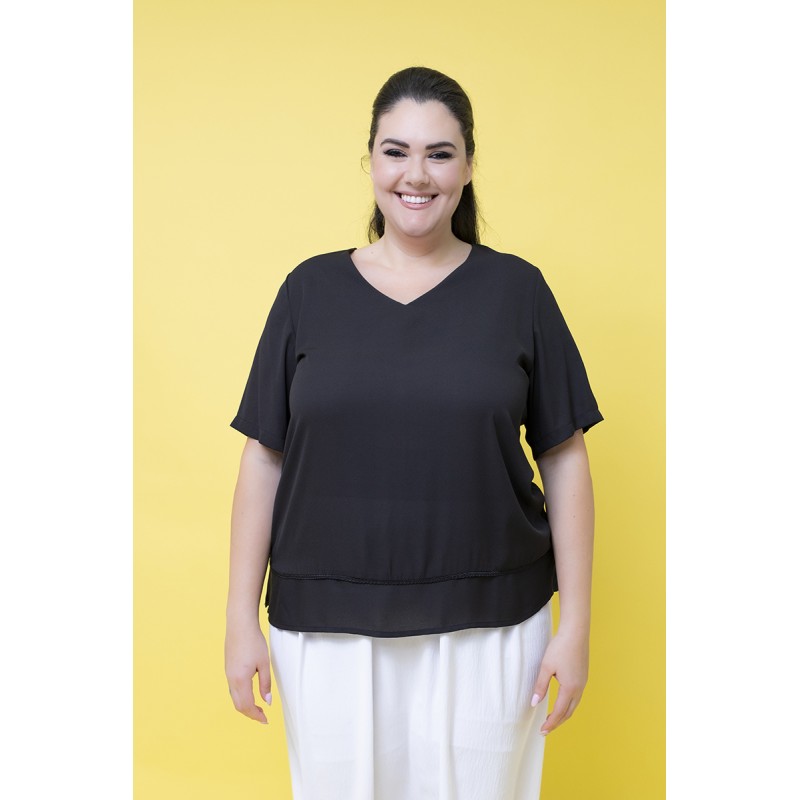 BLUSA GEORGETTE NASTRO