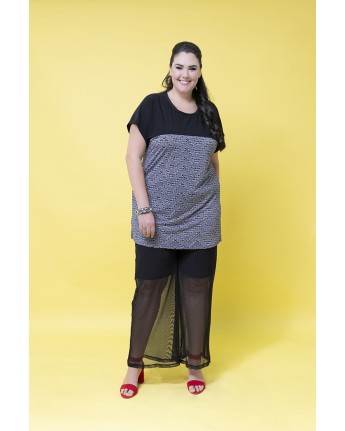 PANTALONE RETE FODERATO