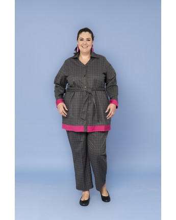 FRANCES FERRI: GIACCA QUADRETTI E CINTA