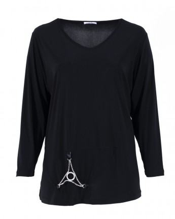 MAGLIA ITJ SCOLLO A V E GIOIELLO