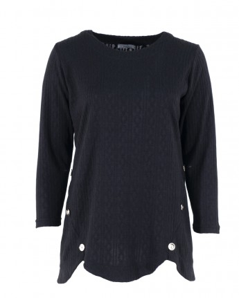 MAGLIA TRECCIA 6 BOTTONI