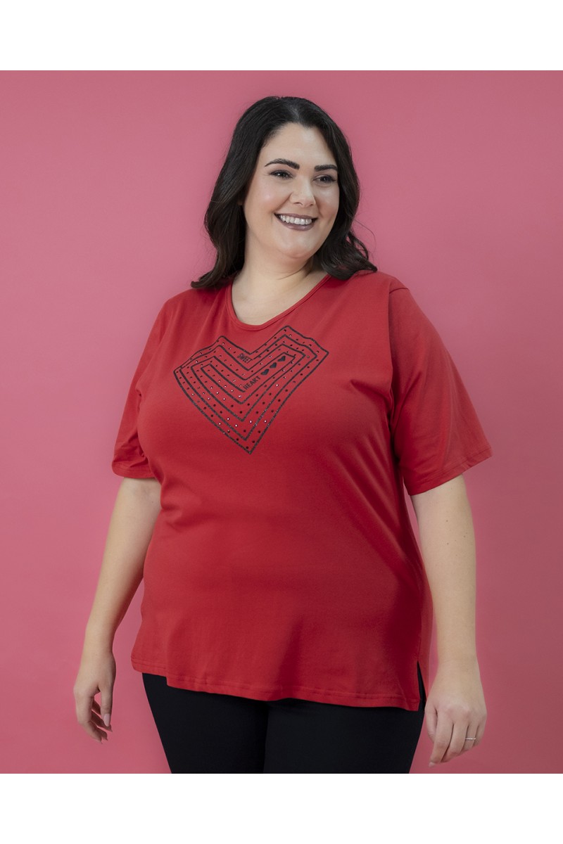 MAGLIA STAMPO CUORE