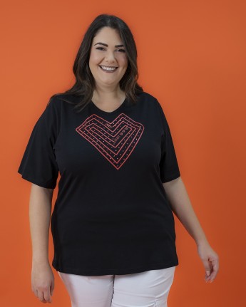 MAGLIA STAMPO CUORE
