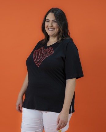 MAGLIA STAMPO CUORE