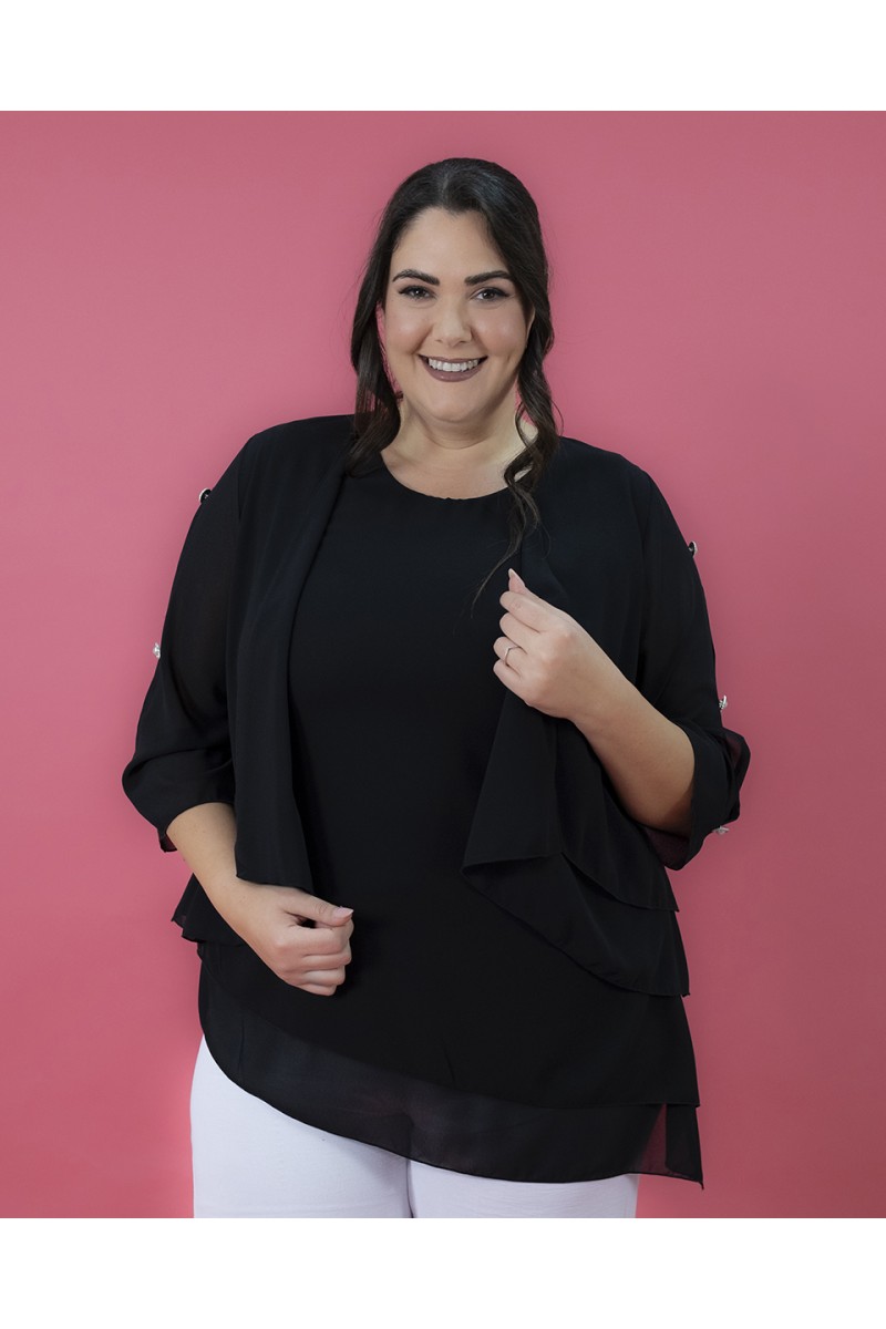 TWINSET GEORGETTE CON CANOTTA