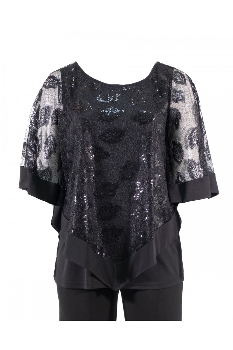 COMPLETO PONCHO PAILLETTES