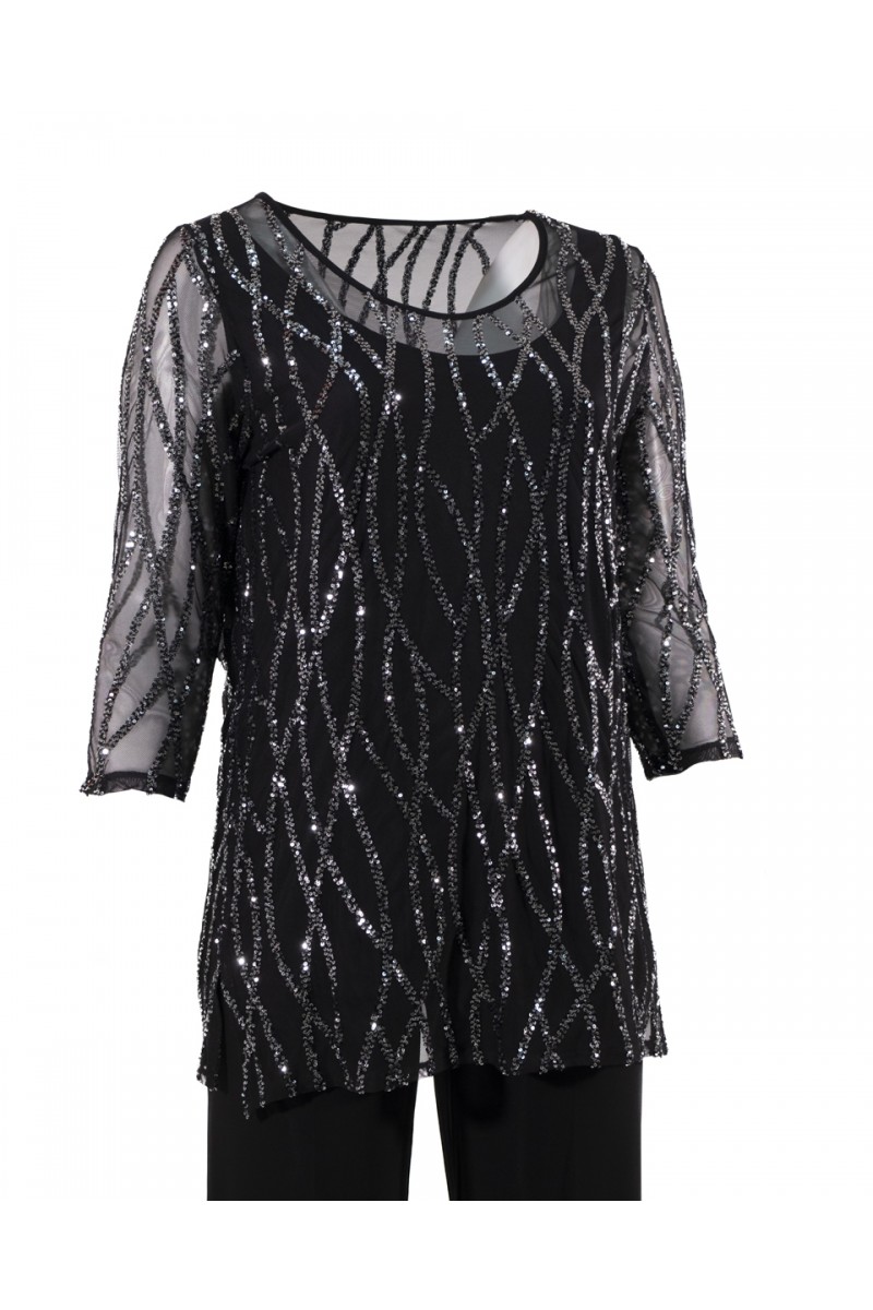 COMPLETO TRE PEZZI PAILLETTES