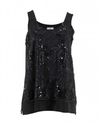 TWIN-SET TOP PAILLETTES