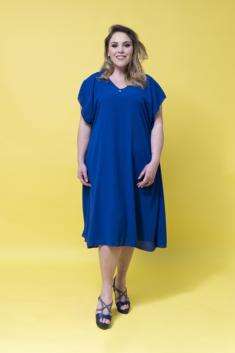 ABITO GEORGETTE STRASS