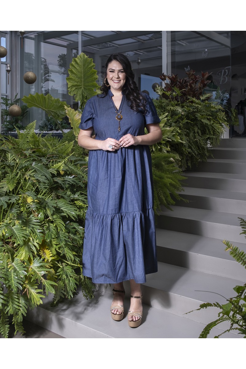 VESTITO CHAMBRAY E BALZA