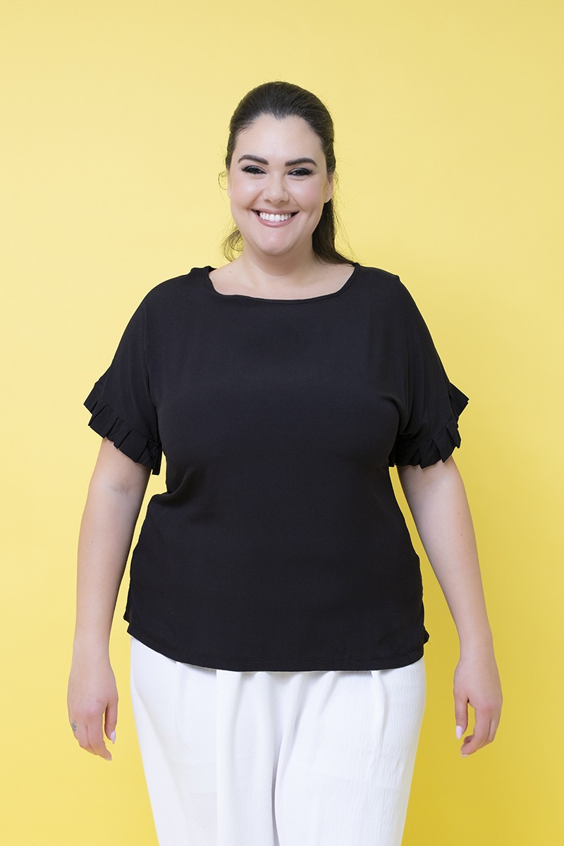 BLUSA VISCOSA PIEGHE