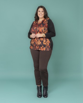 MAGLIA FANTASY SCOLLO ZIG ZAG