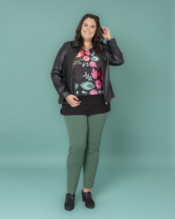 MAGLIA A V  FLOWER POWER