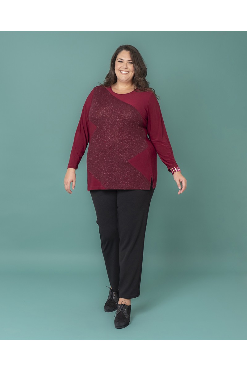 MAGLIA GLITTER ZIG ZAG