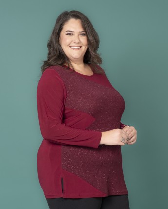 MAGLIA GLITTER ZIG ZAG