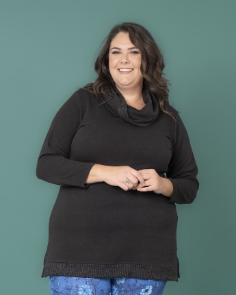 MAGLIA COLLO ANELLO BITESSUTO