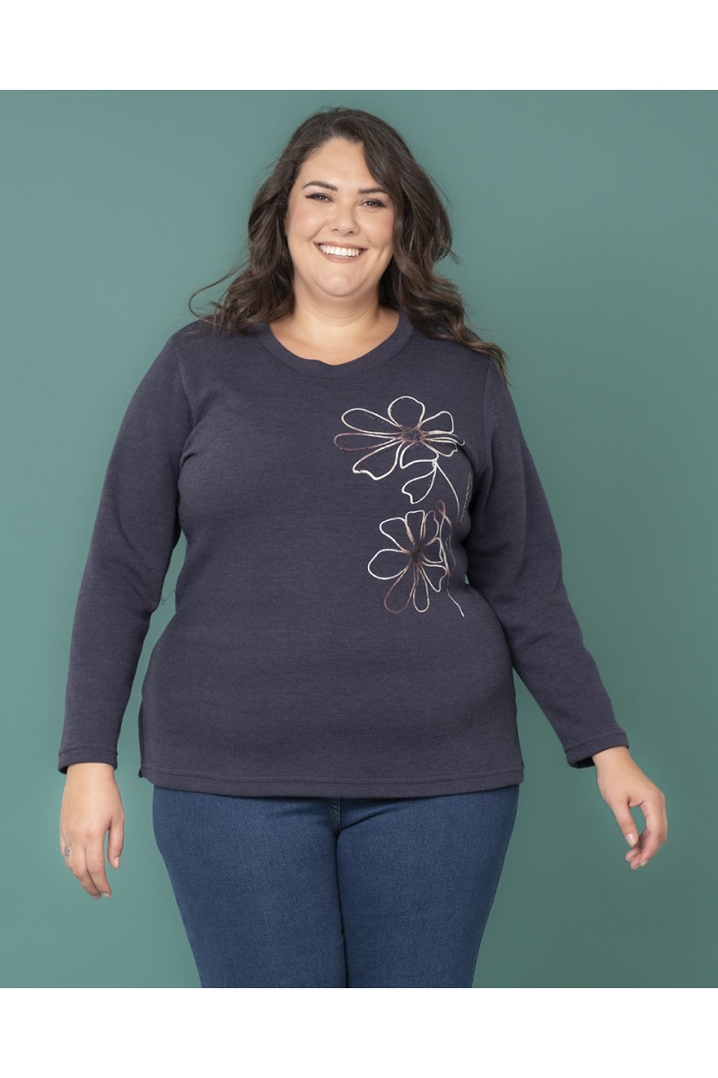 MAGLIA FIORE STILIZZATO
