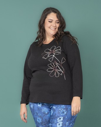 MAGLIA FIORE STILIZZATO