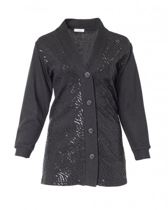 CARDIGAN PAILETTES 4 BOTTONI