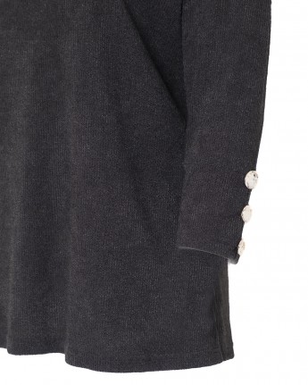 MAGLIA BOTTONI PLATINO E SPILLA