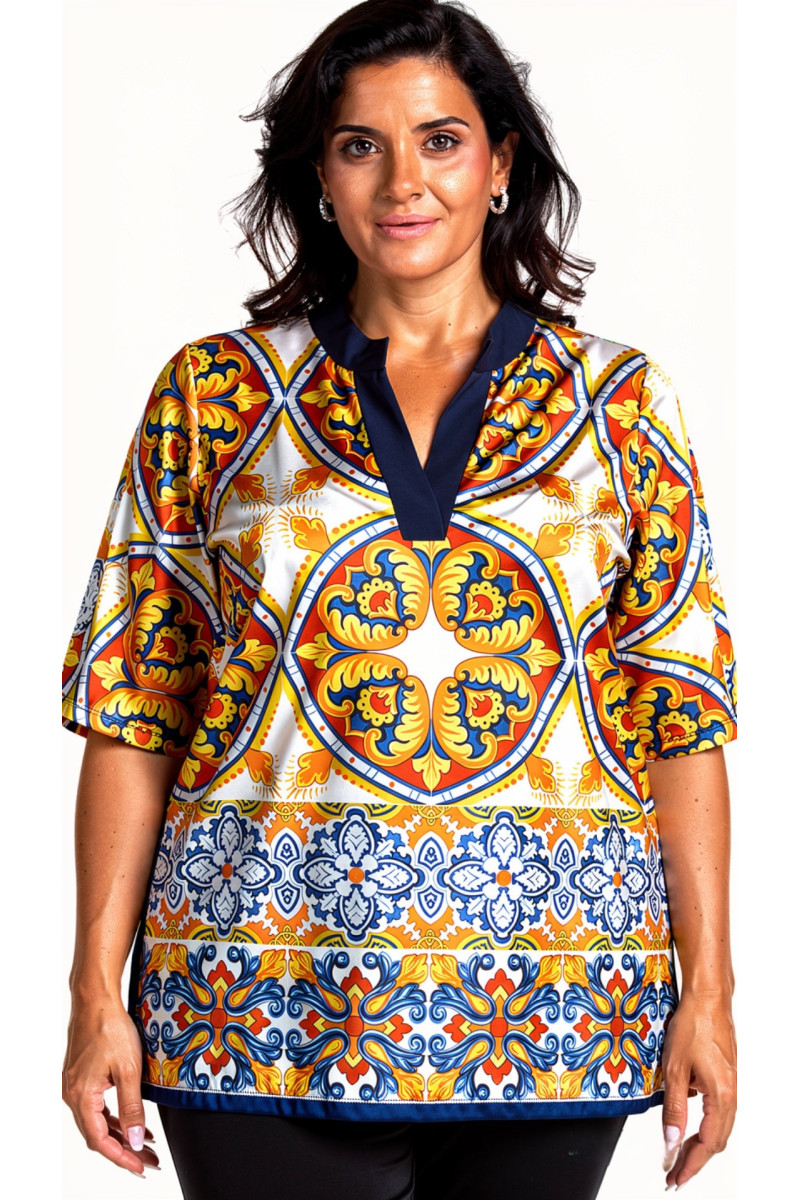 BLUSA POSITANO MEZZA MANICA