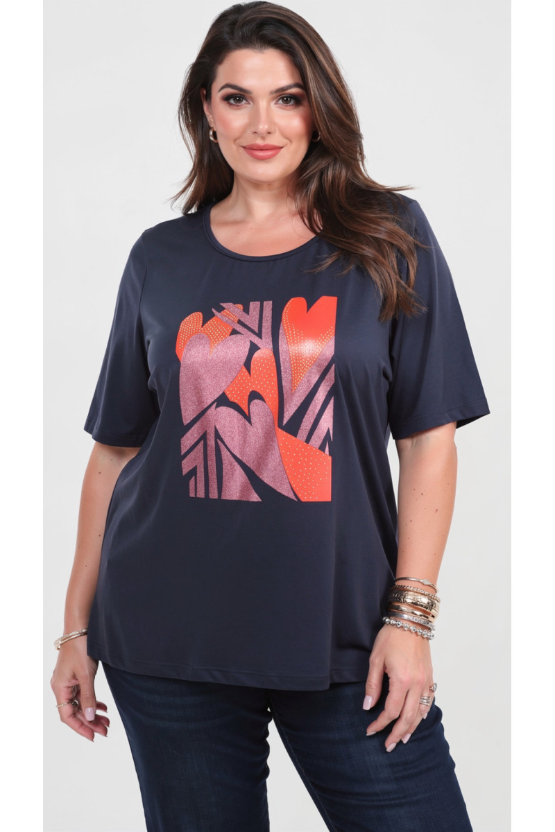 MAGLIA STAMPO CUORI