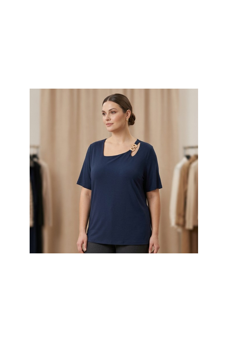 MAGLIA SCOLLO QUADRATO GIOIELLO