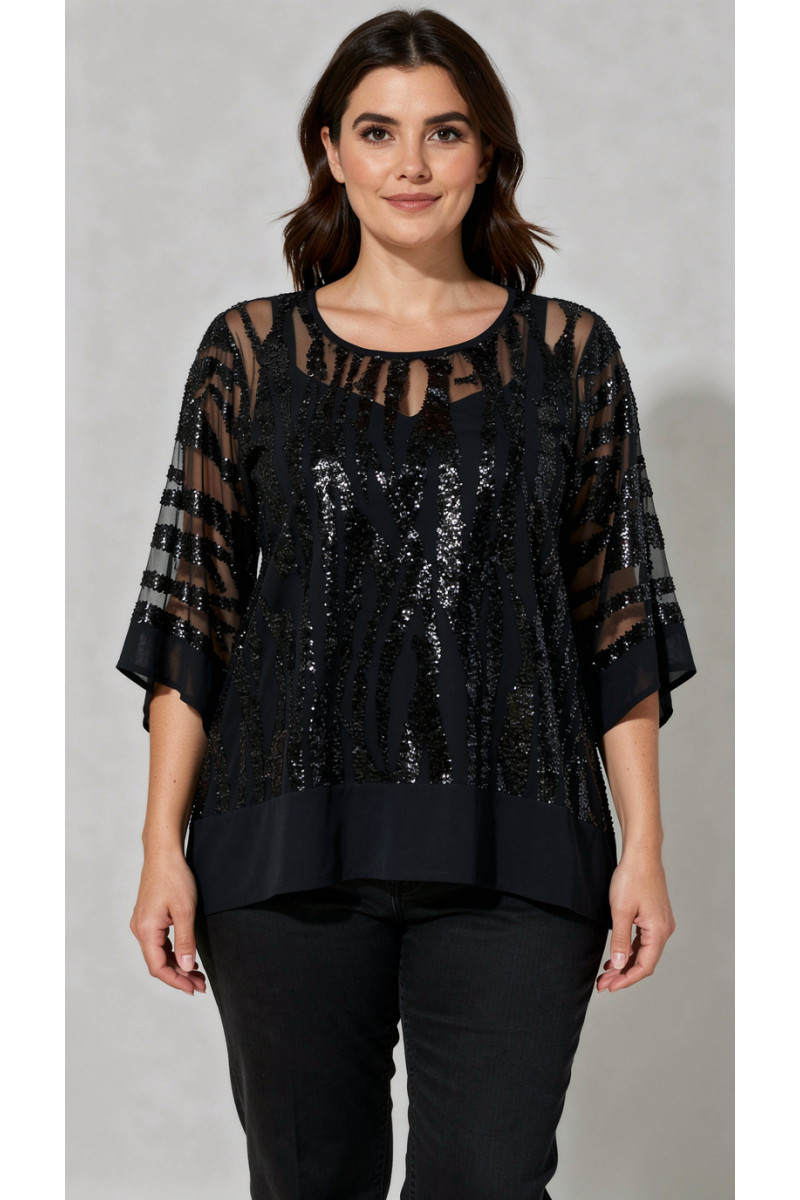 TWIN-SET PAILLETTES CON TOP