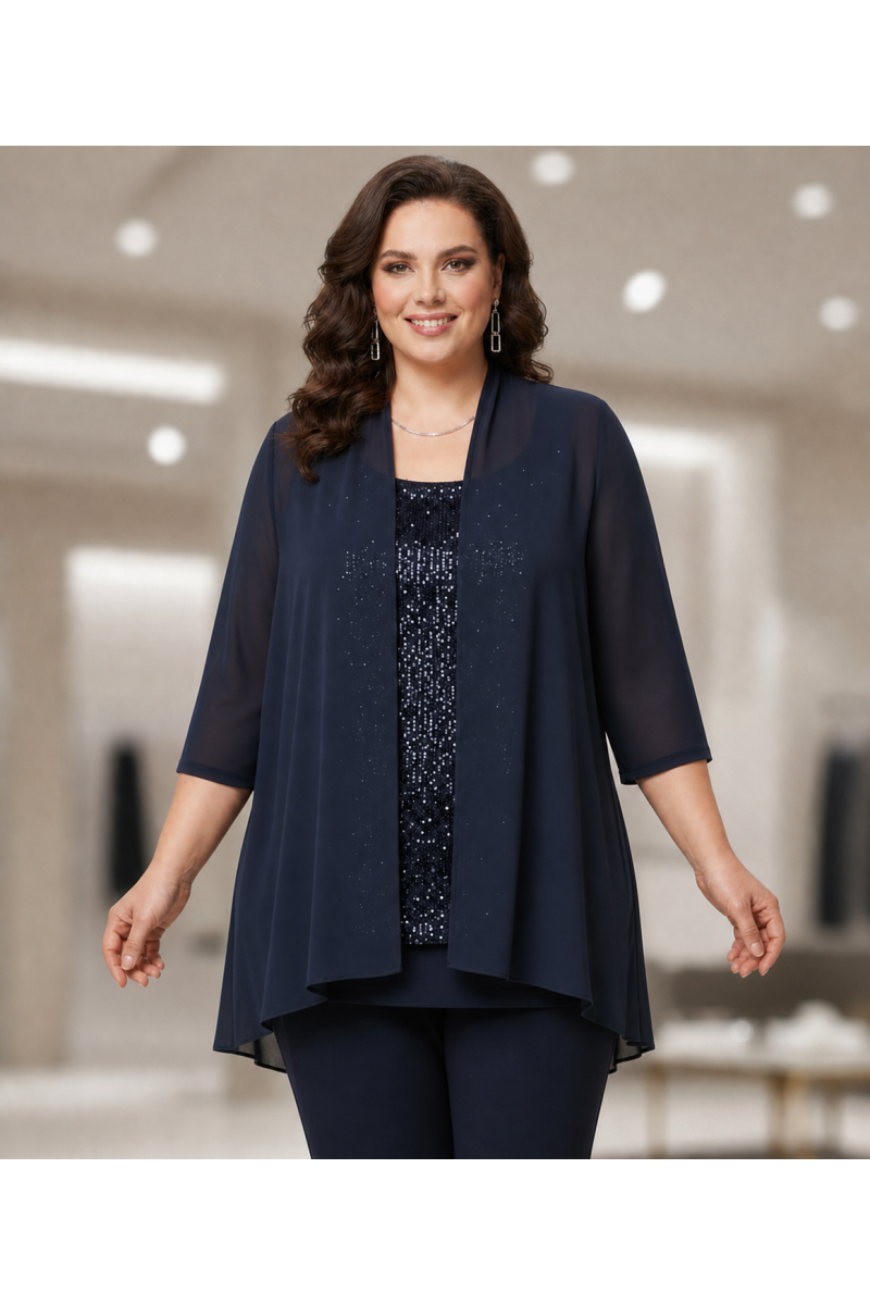 TWIN-SET TOP PAILLETTES