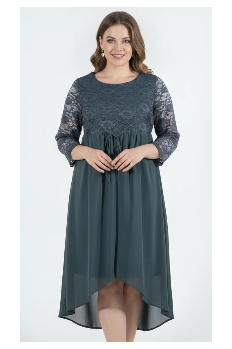 FRANCES FERRI: VESTITO CORPETTO E MANICHE PIZZO