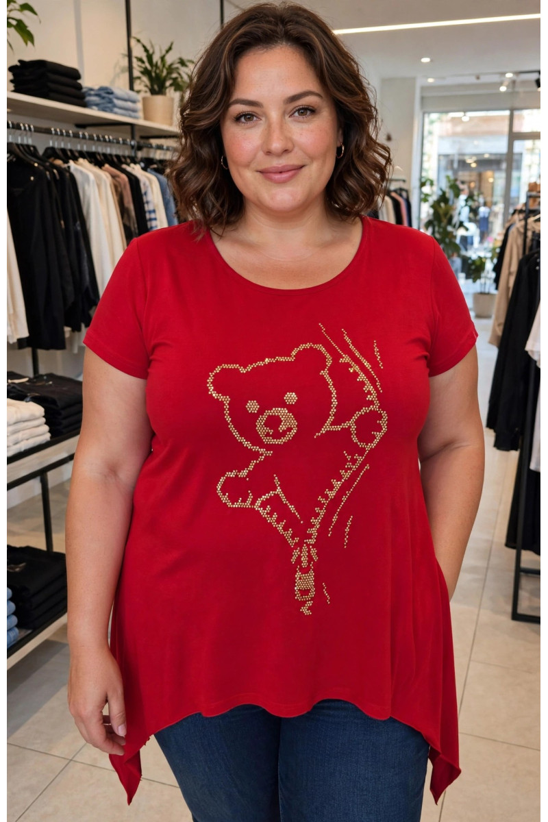 MAGLIA  STRASS ORSETTO
